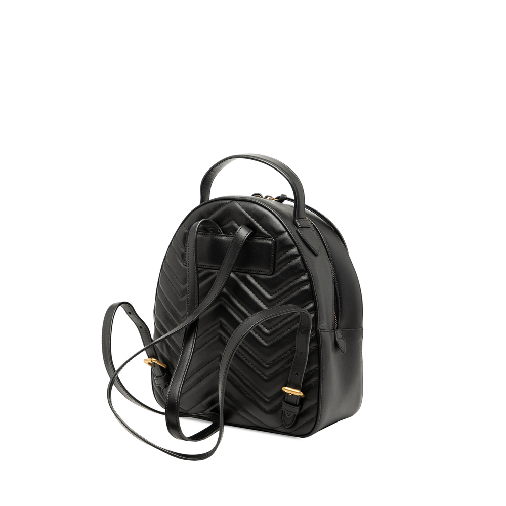 Pre-Loved Gucci Small GG Marmont Matelasse Leather Animalier Backpack - Picture 2 of 7